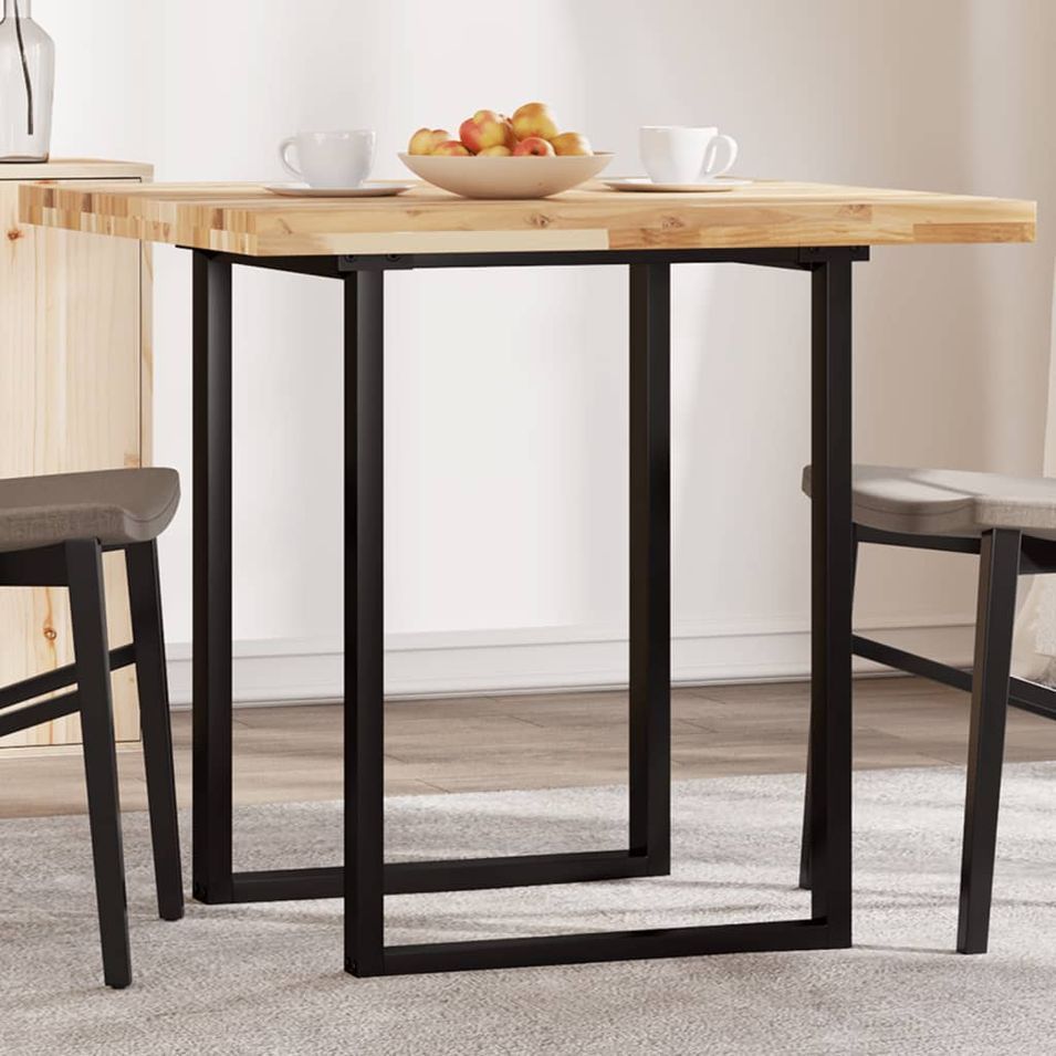 Dessus de table carré 80x80x4 cm bois massif d'acacia - Photo n°1