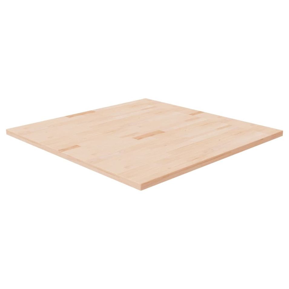 Dessus de table carré 90x90x2,5 cm Bois chêne massif non traité - Photo n°1