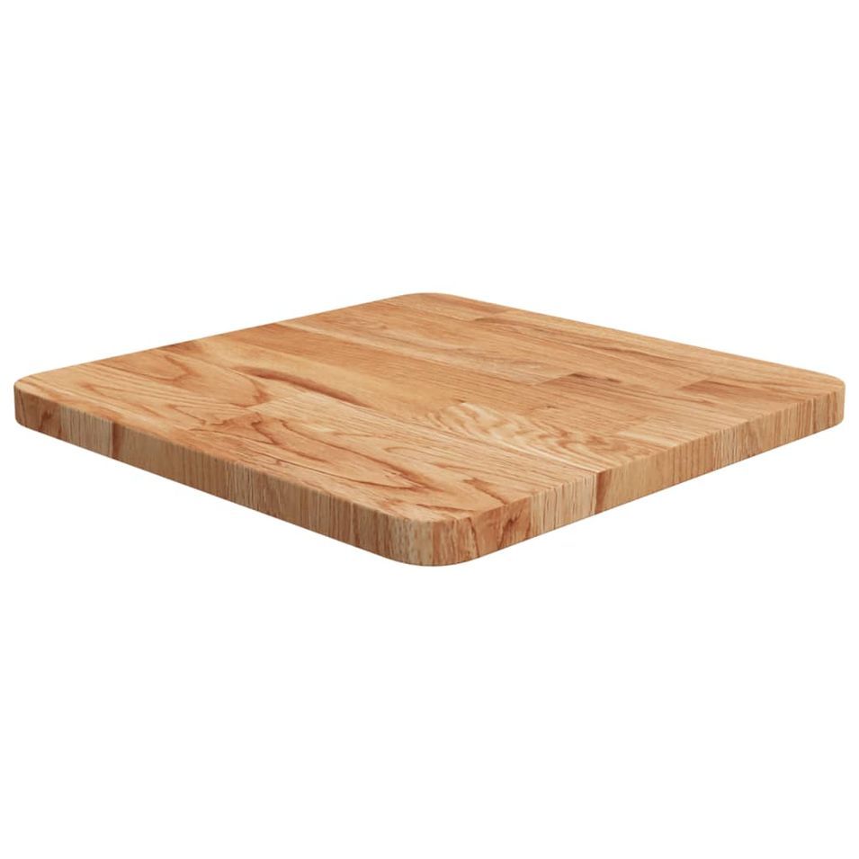 Dessus de table carré Marron clair40x40x2,5cm Bois chêne traité - Photo n°1