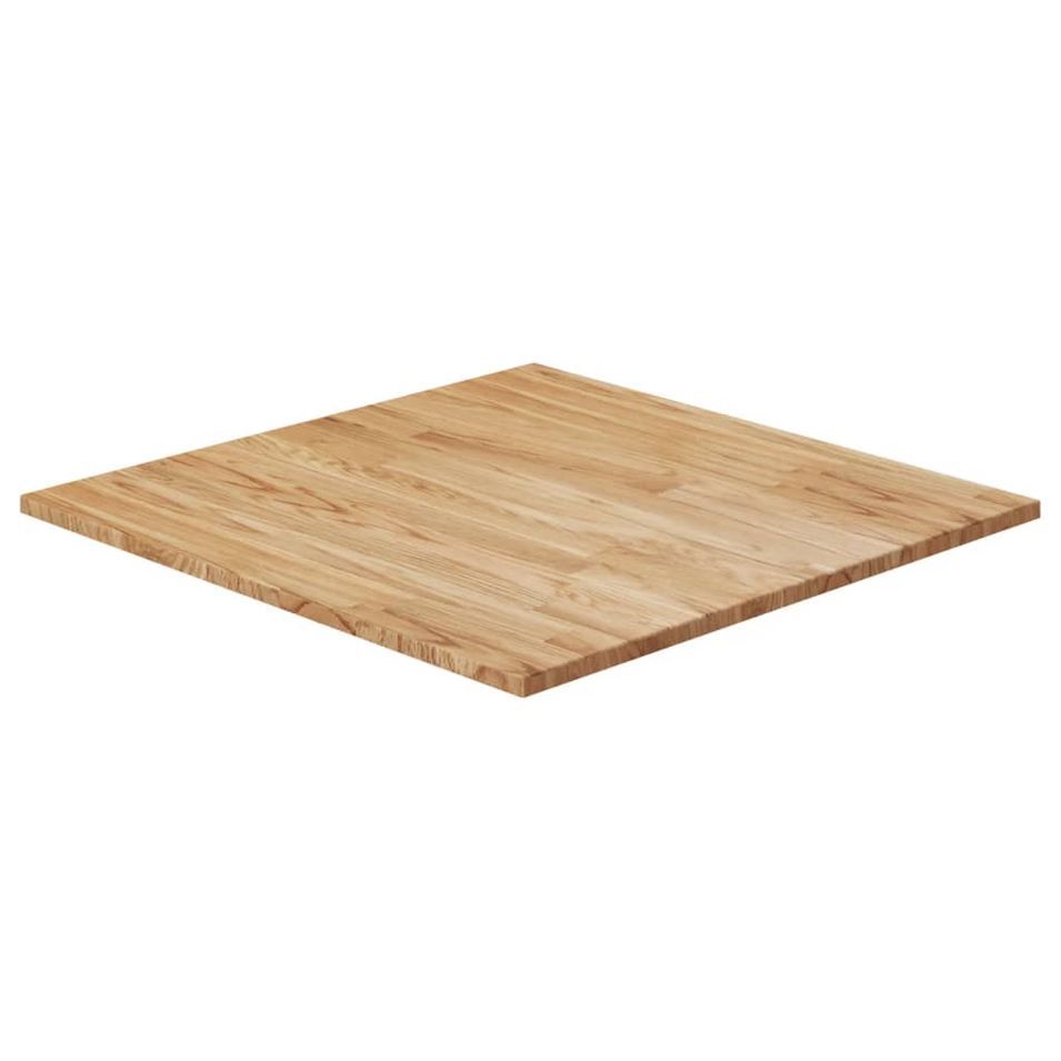 Dessus de table carré Marron clair90x90x1,5cm Bois chêne traité - Photo n°1