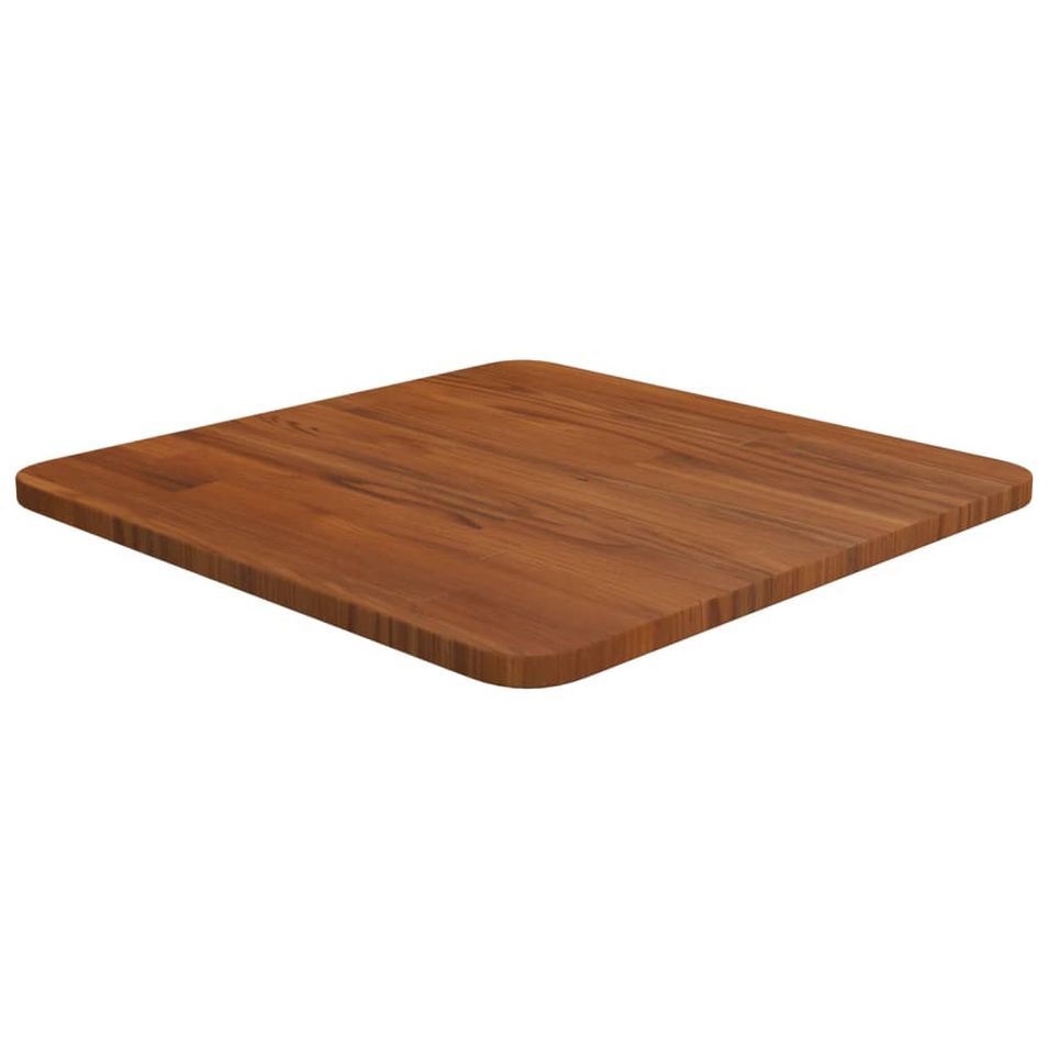 Dessus de table carré Marron foncé40x40x1,5cm Bois chêne traité - Photo n°1