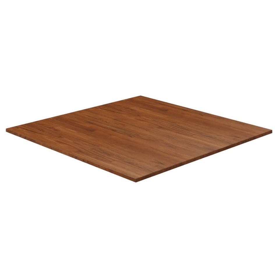 Dessus de table carré Marron foncé90x90x1,5cm Bois chêne traité - Photo n°1