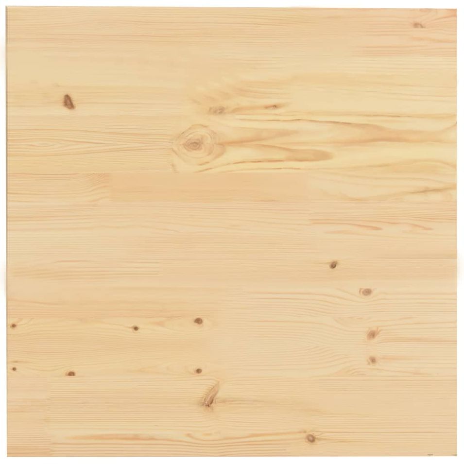 Dessus de table Carré Pin naturel Carré 50x50x2,5 cm - Photo n°1