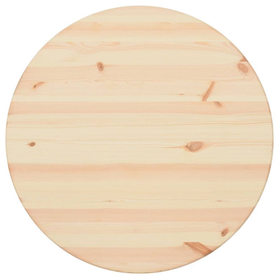 Dessus de table Pin naturel Rond 25 mm 80 cm - Photo n°1