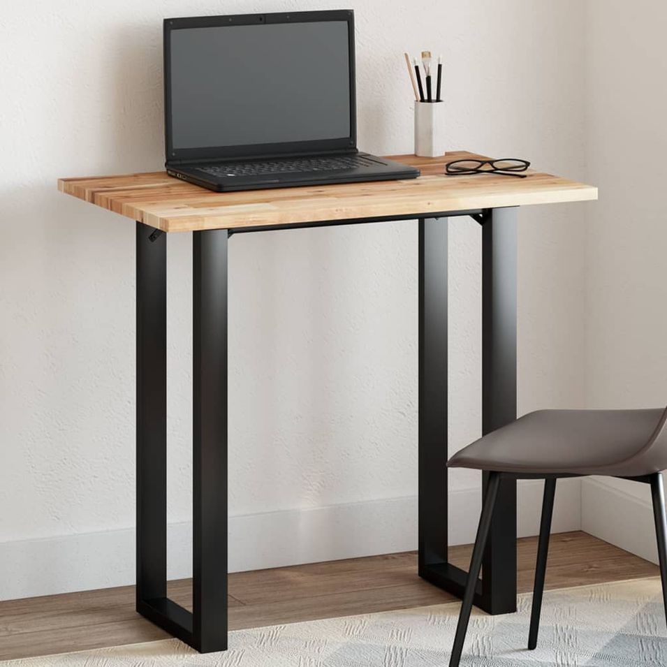Dessus de table rectangulaire 100x50x2 cm bois massif d'acacia - Photo n°1