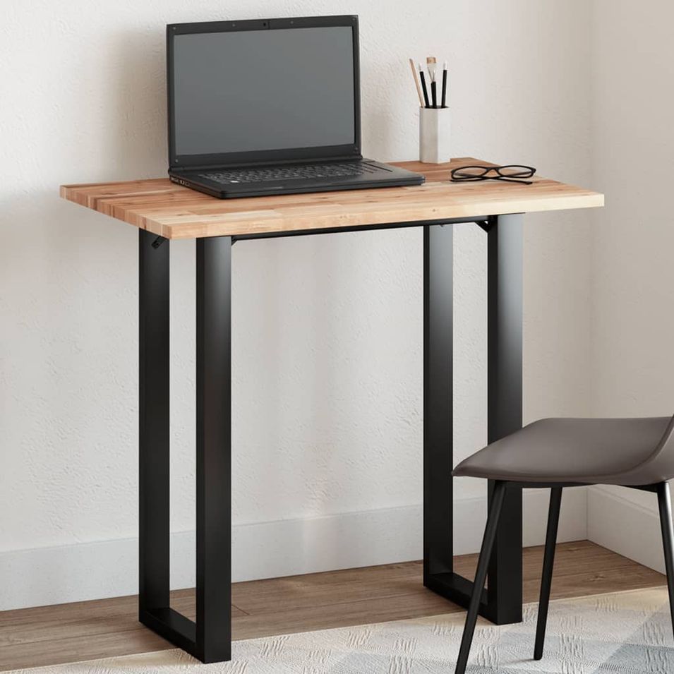 Dessus de table rectangulaire 100x50x2 cm bois massif d'acacia - Photo n°1