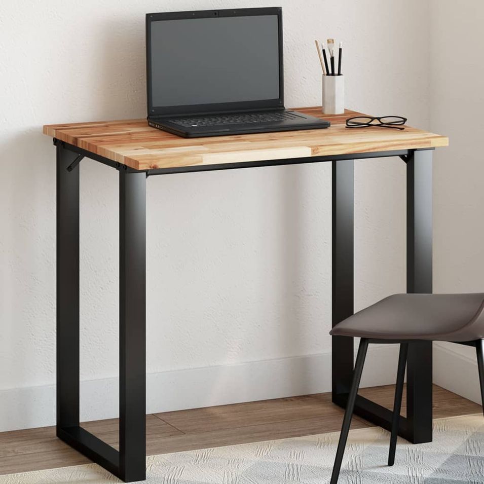 Dessus de table rectangulaire 100x60x2 cm bois massif d'acacia - Photo n°1