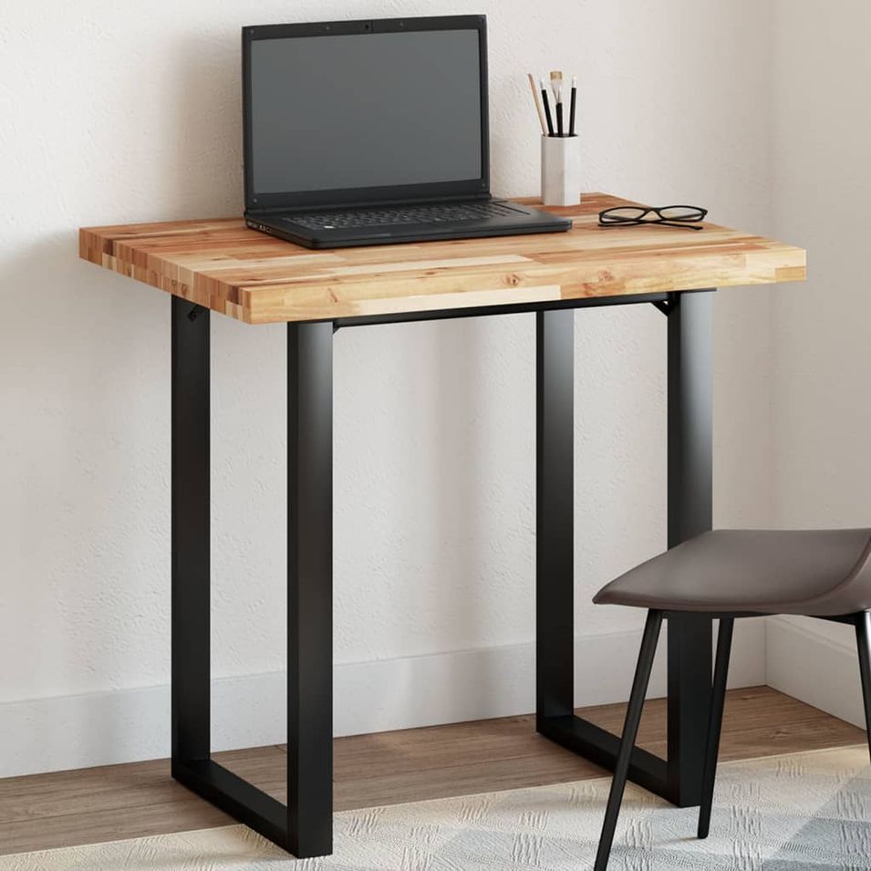 Dessus de table rectangulaire 100x60x4 cm bois massif d'acacia - Photo n°1