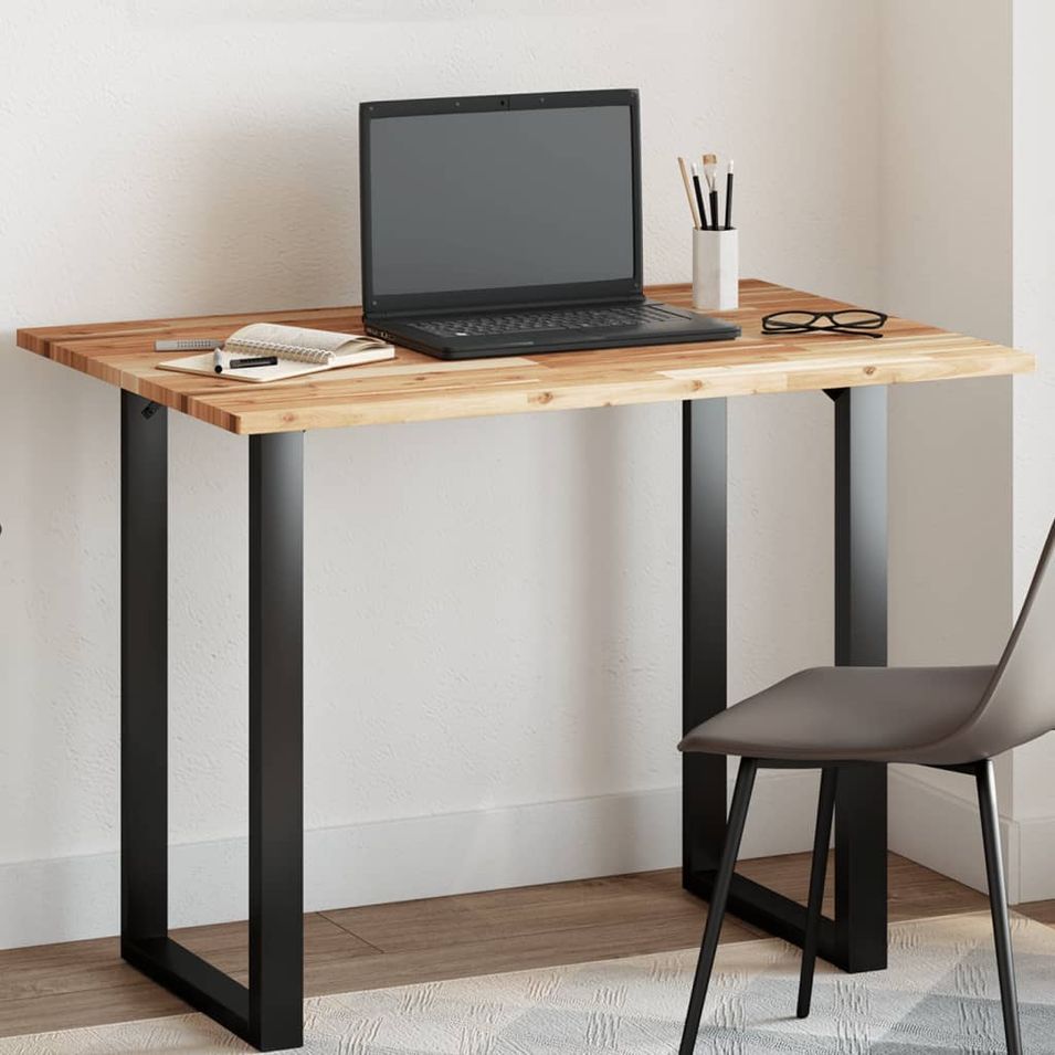 Dessus de table rectangulaire 100x70x2 cm bois massif d'acacia - Photo n°1