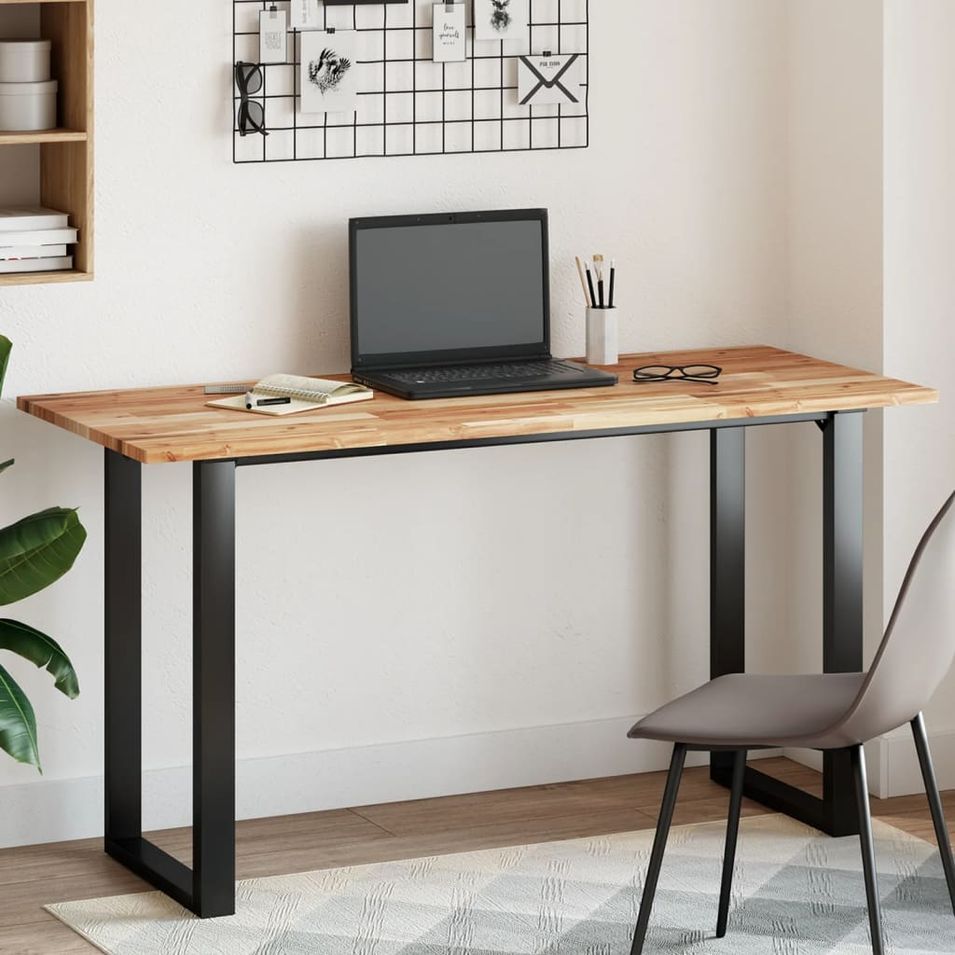Dessus de table rectangulaire 120x60x2 cm bois massif d'acacia - Photo n°1