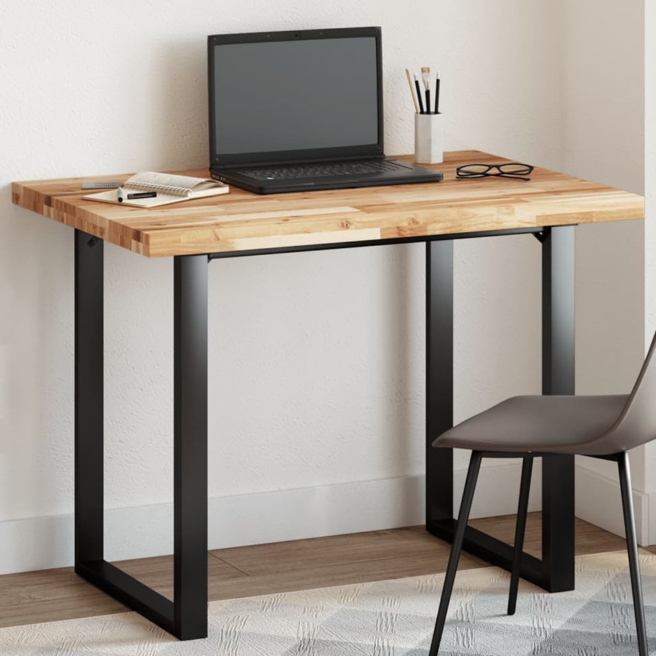 Dessus de table rectangulaire 120x70x4 cm bois massif d'acacia - Photo n°1