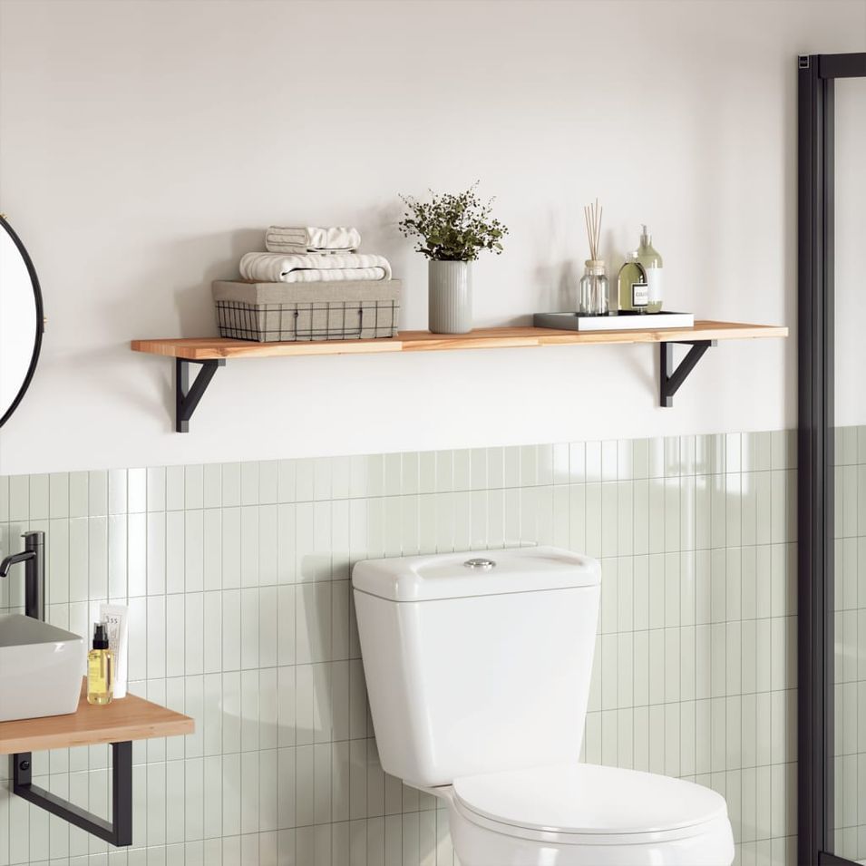 Dessus de table rectangulaire 140x30x2 cm bois massif d'acacia - Photo n°1