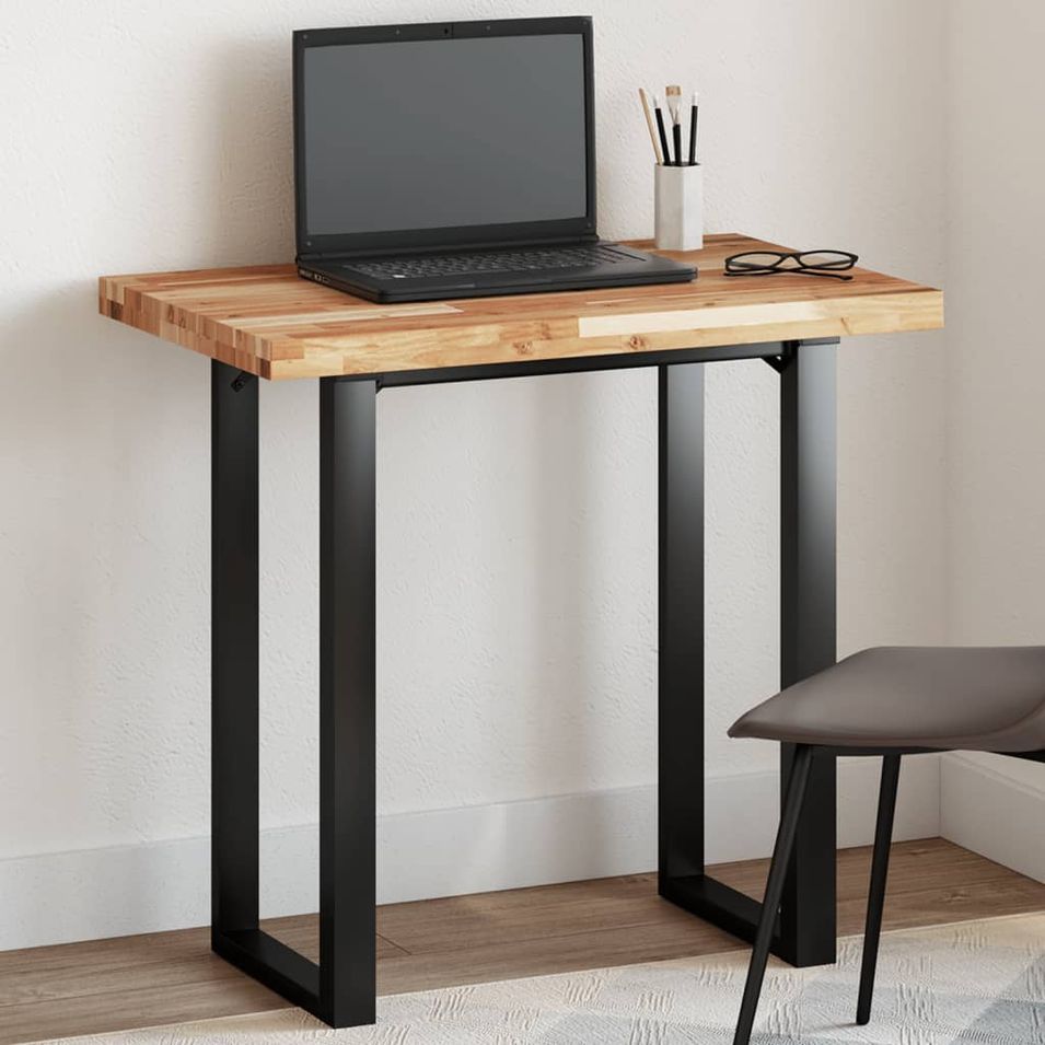 Dessus de table rectangulaire 60x50x4 cm bois massif d'acacia - Photo n°1