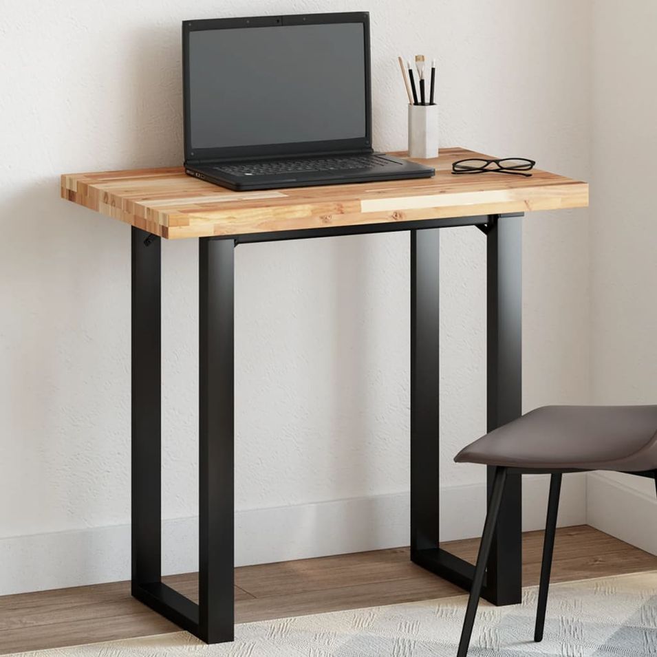 Dessus de table rectangulaire 60x50x4 cm bois massif d'acacia - Photo n°1