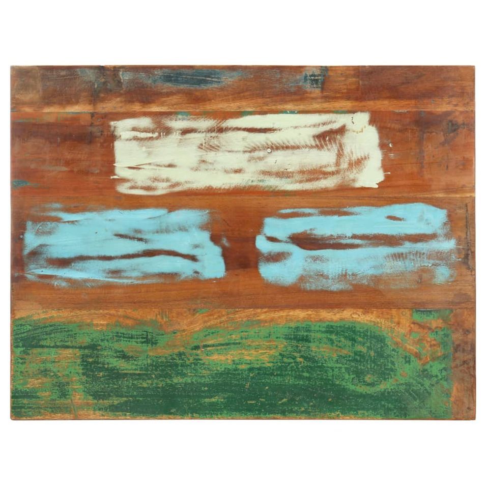 Dessus de table rectangulaire 60x80 cm 15-16 mm Bois récupéré - Photo n°1