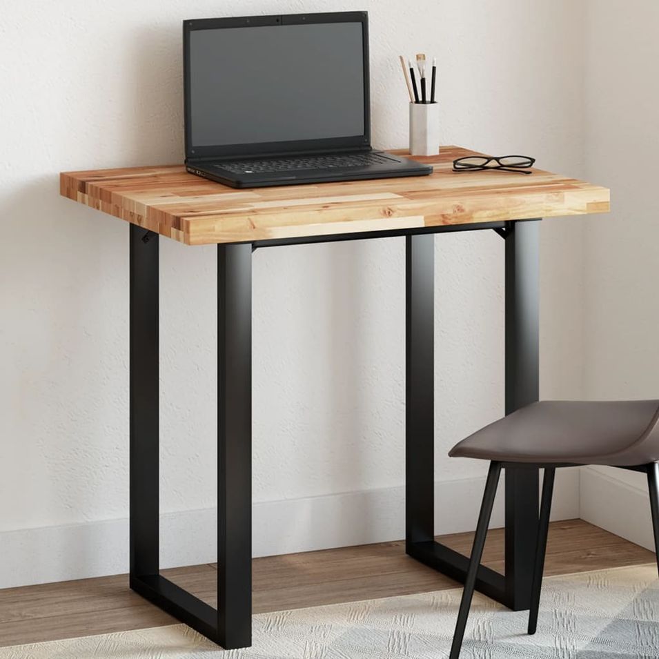 Dessus de table rectangulaire 80x60x4 cm bois massif d'acacia - Photo n°1