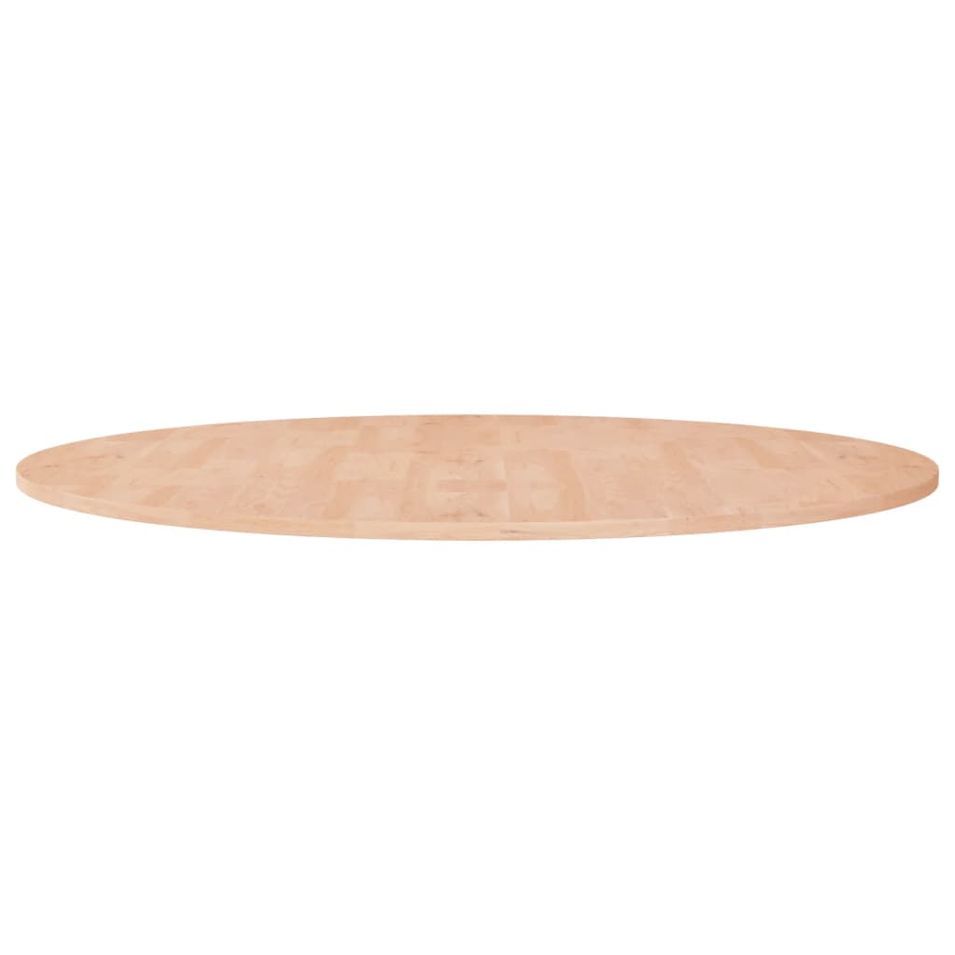 Dessus de table rond Ø90x1,5 cm Bois de chêne massif non traité - Photo n°1