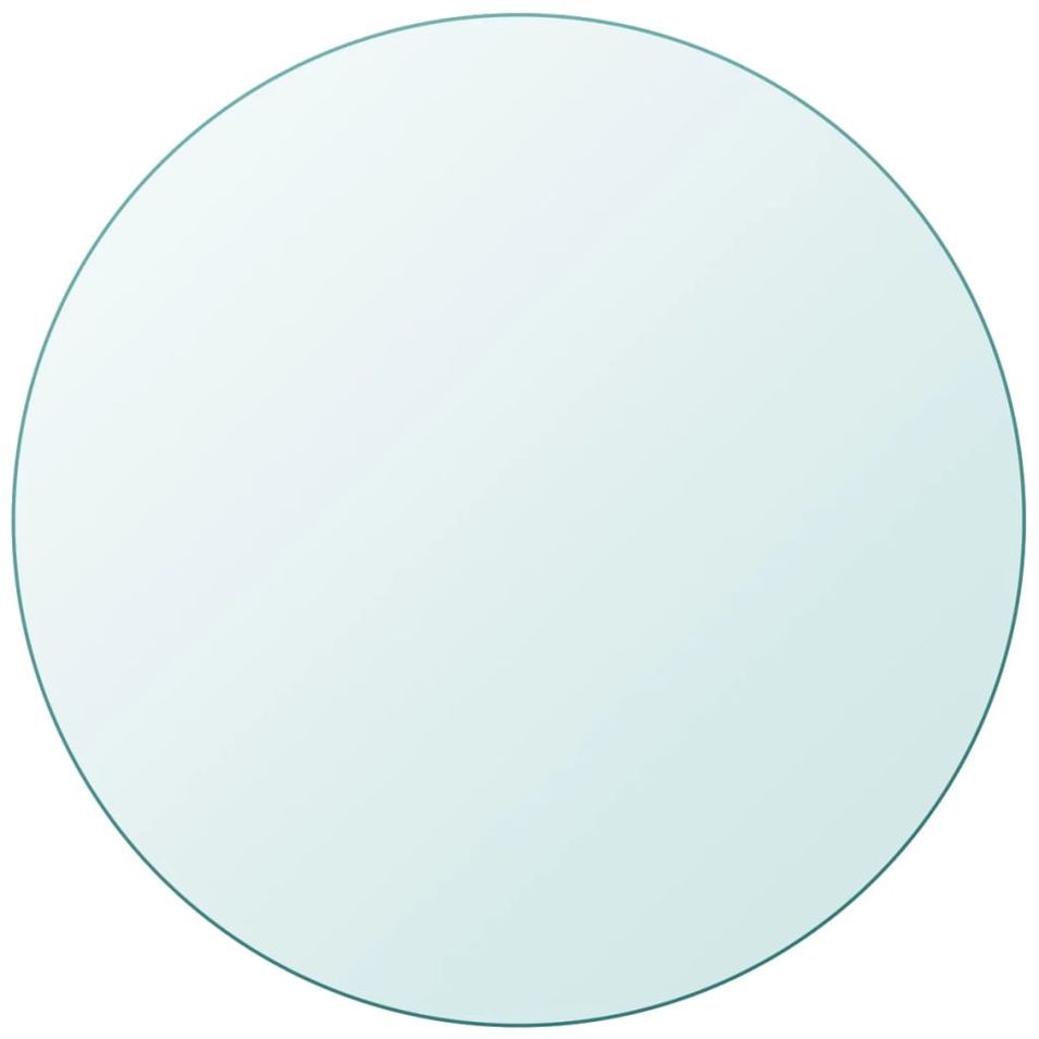 Dessus de table ronde en verre trempé 700 mm - Photo n°1