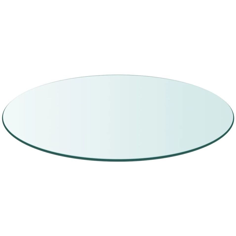 Dessus de table ronde en verre trempé 700 mm - Photo n°2