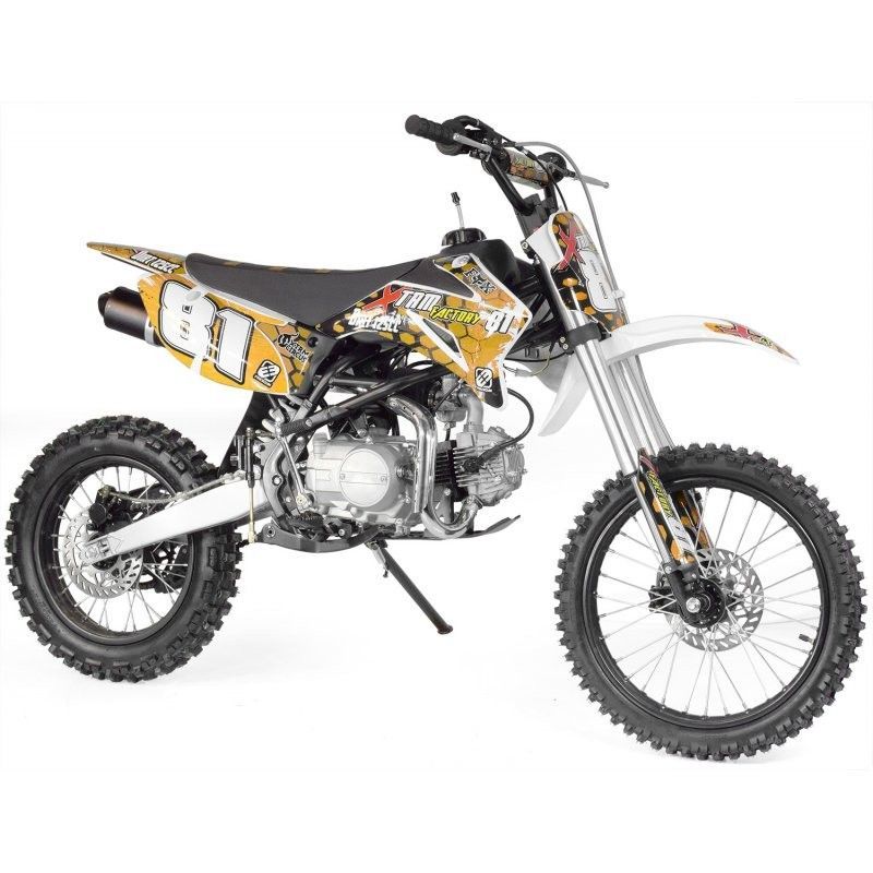 Dirt 125cc 4T manuel 4 vitesses 17/14 XTRM orange - Photo n°1