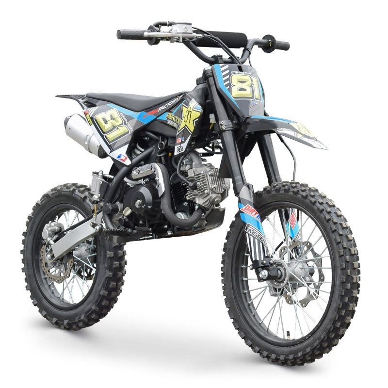 Dirt bike 110cc 17/14 MX110 bleu - Photo n°1