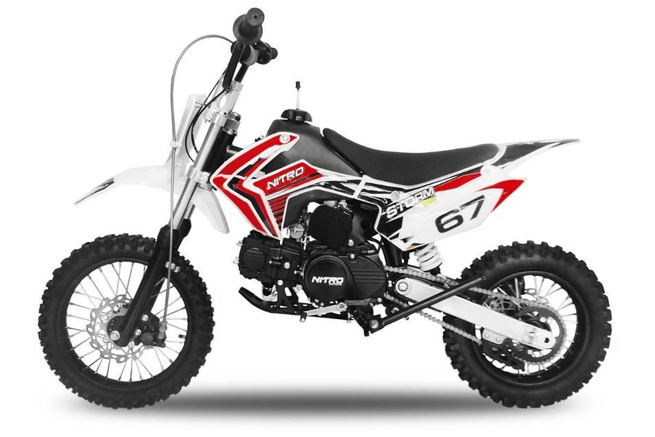 Dirt Bike 110cc Storm e-start automatique 14/12 rouge - Photo n°1