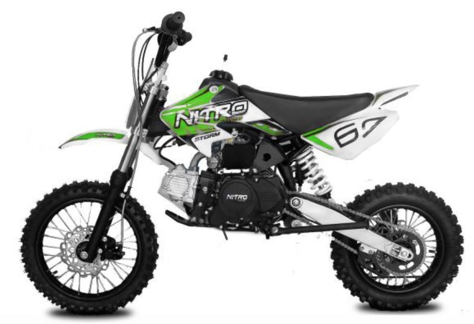 Dirt Bike 110cc Storm Manuel 4 temps 14/12 Vert - Photo n°1