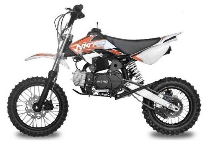 Dirt Bike 110cc Skin orange 12/10 e-start automatique 4 temps - Photo n°1