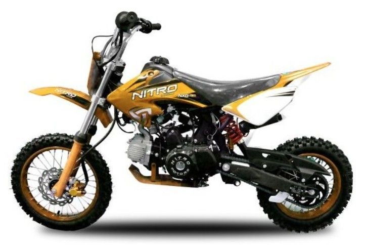 Dirt Bike 125cc MXD 14/12 boite mécanique 4 temps Kick starter orange - Photo n°1