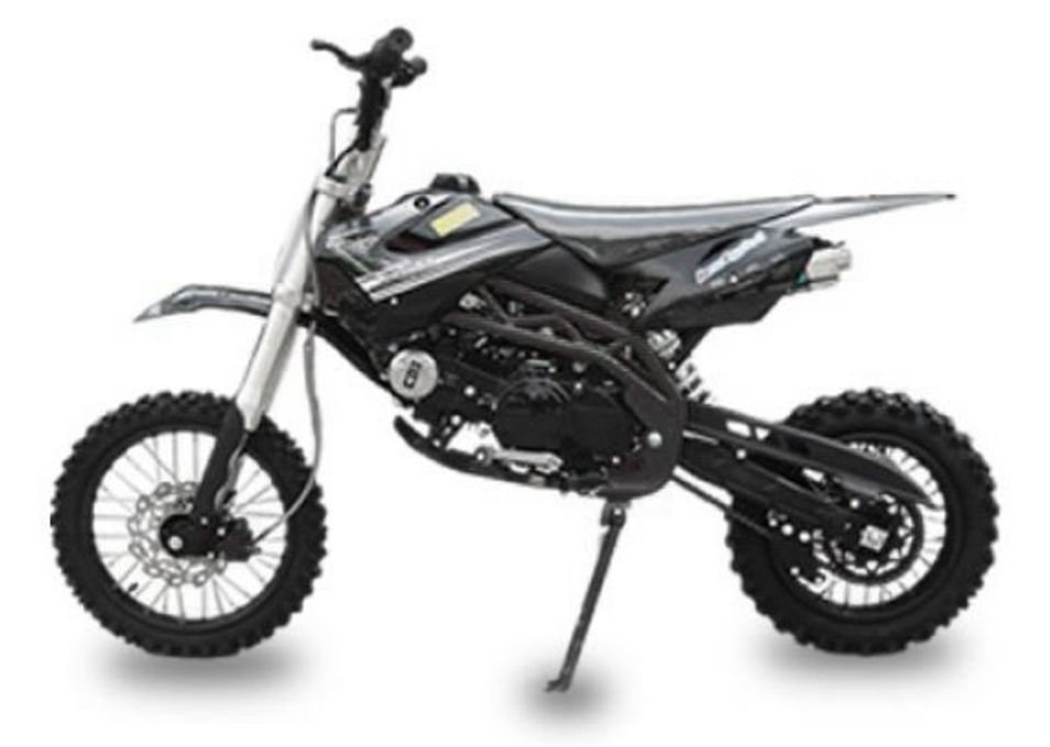 Dirt Bike 125cc Sky 14/12 fourche inversé Manuel 4 temps Noir - Photo n°1