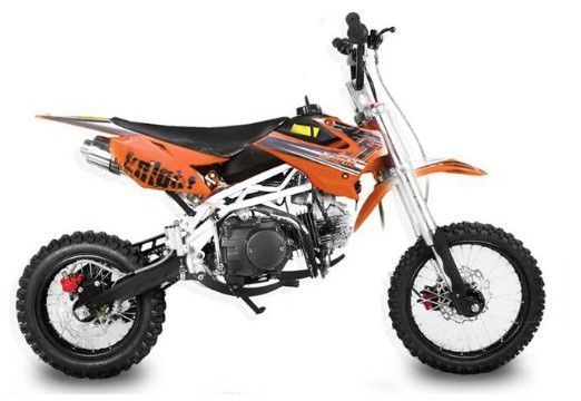 Dirt Bike 125cc Sky 14/12 fourche inversé Manuel 4 temps Orange - Photo n°1