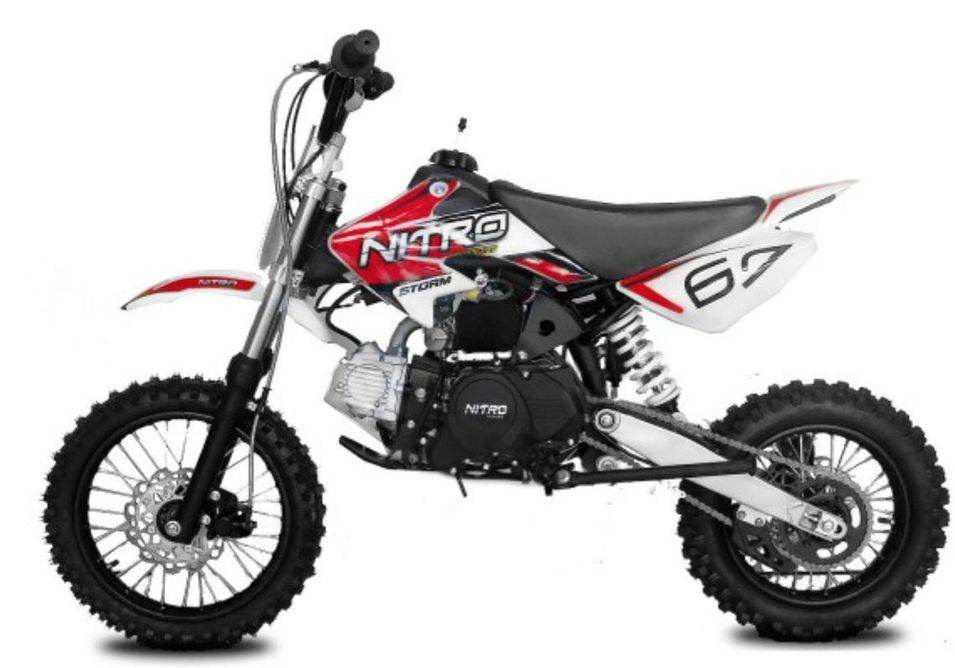 Dirt Bike 125cc Storm 14/12 Automatique Rouge - Photo n°1