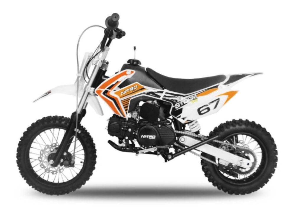 Dirt Bike 125cc Storm 14/12 mécanique 4 temps orange - Photo n°1