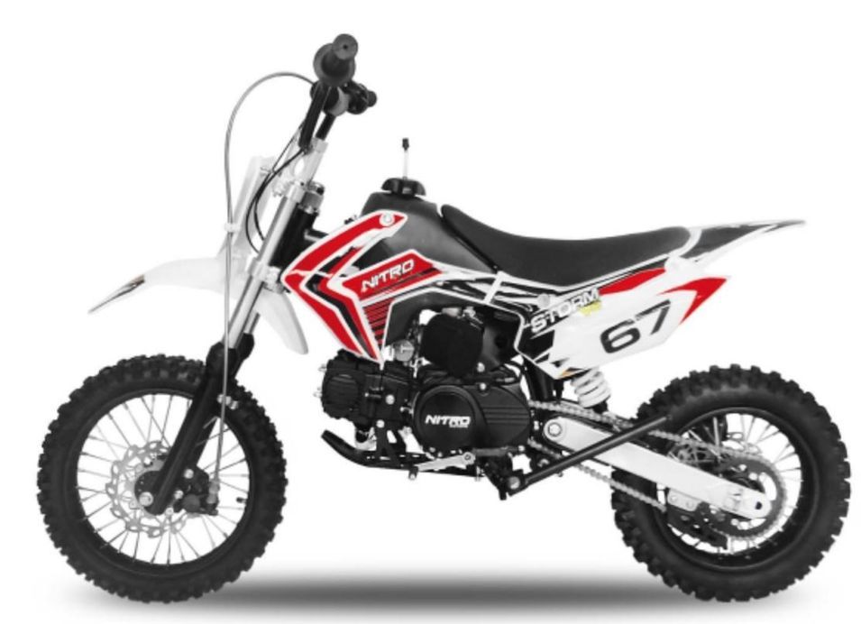 Dirt Bike 125cc Storm 14/12 mécanique 4 temps rouge - Photo n°1