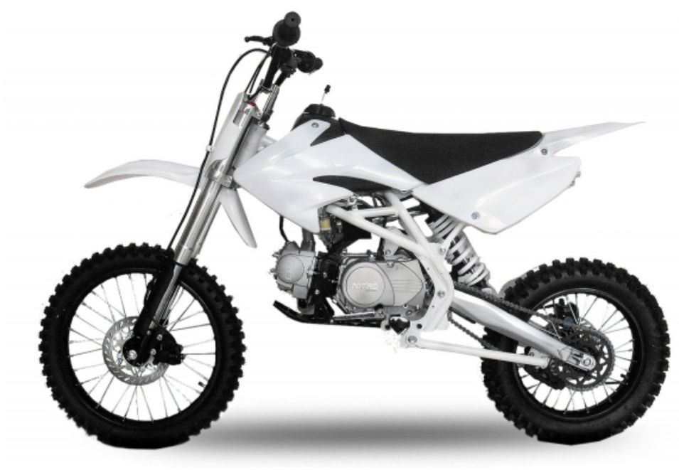 Dirt Bike 125cc Thunder 17/14 Manuel 4 temps Blanc - Photo n°1