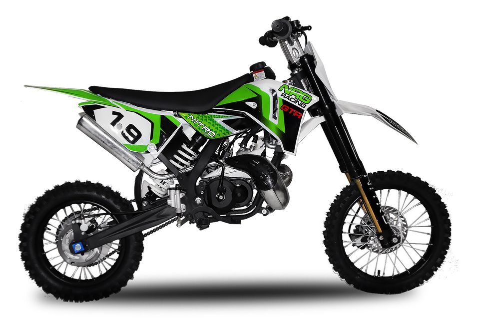 Dirt Bike 65cc bleu NRG65 GTR 14/12 refroidissement à eau - Photo n°1