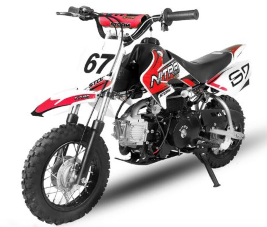 Dirt Bike 70cc Storm Auto 10/10 Rouge - Photo n°1