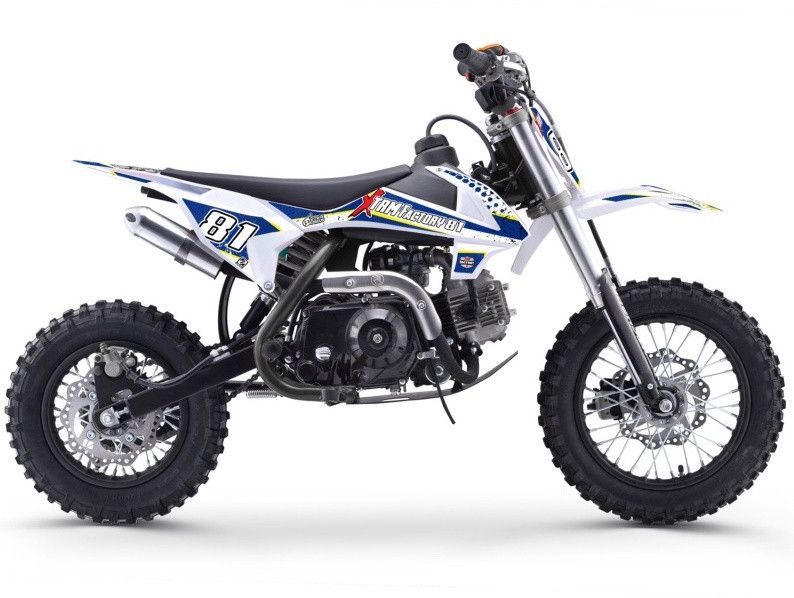 Dirt bike enfant 70cc automatique bleu et blanc MX70 12/10 - Photo n°1