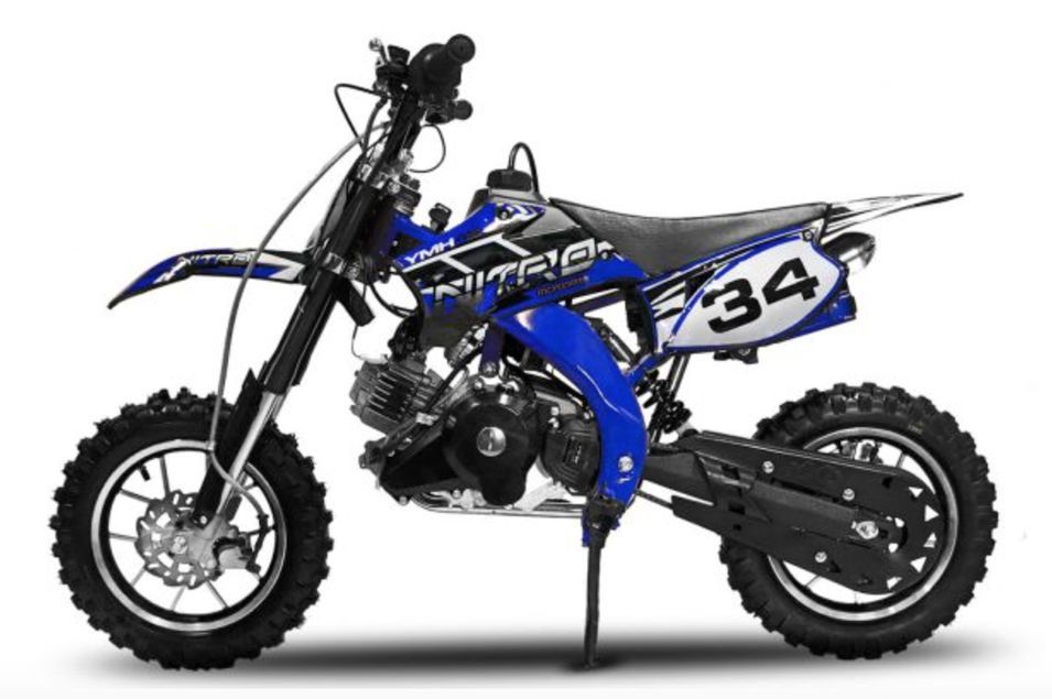 Dirt Bike YMH 49cc Bleu 10/10 - Photo n°1