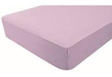 Drap housse bébé jersey 70 x 140 cm lilas Doux nid - Photo n°1