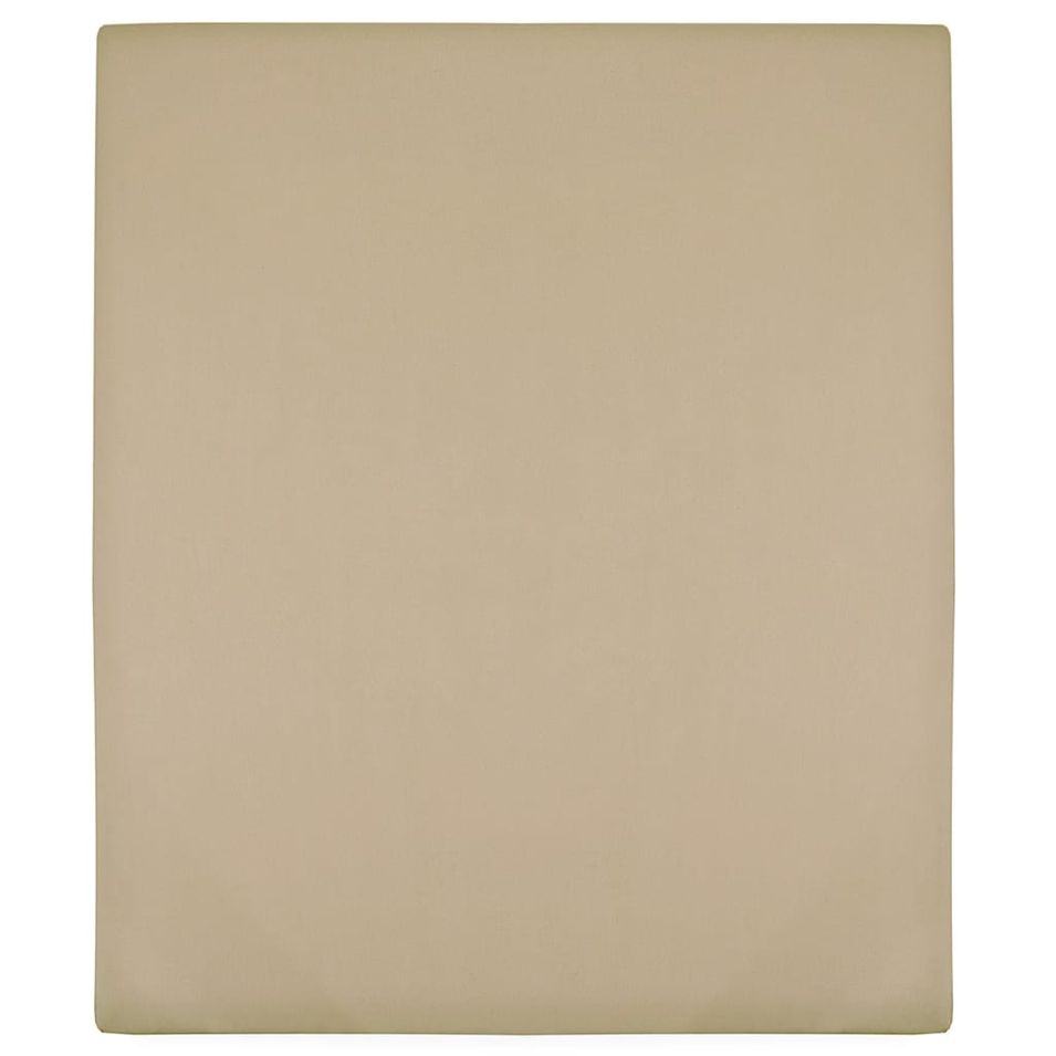 Drap-housse Jersey Taupe 160x200 cm Coton - Photo n°1