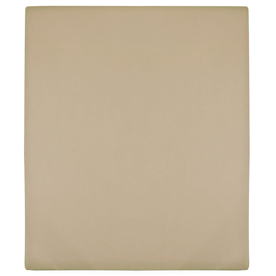 Drap-housse Jersey Taupe 180x200 cm Coton - Photo n°1