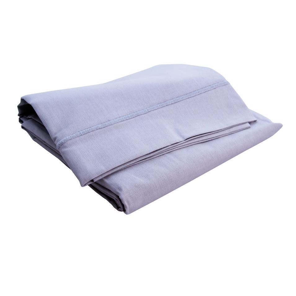Drap plat lilas Doux Nid - Photo n°1