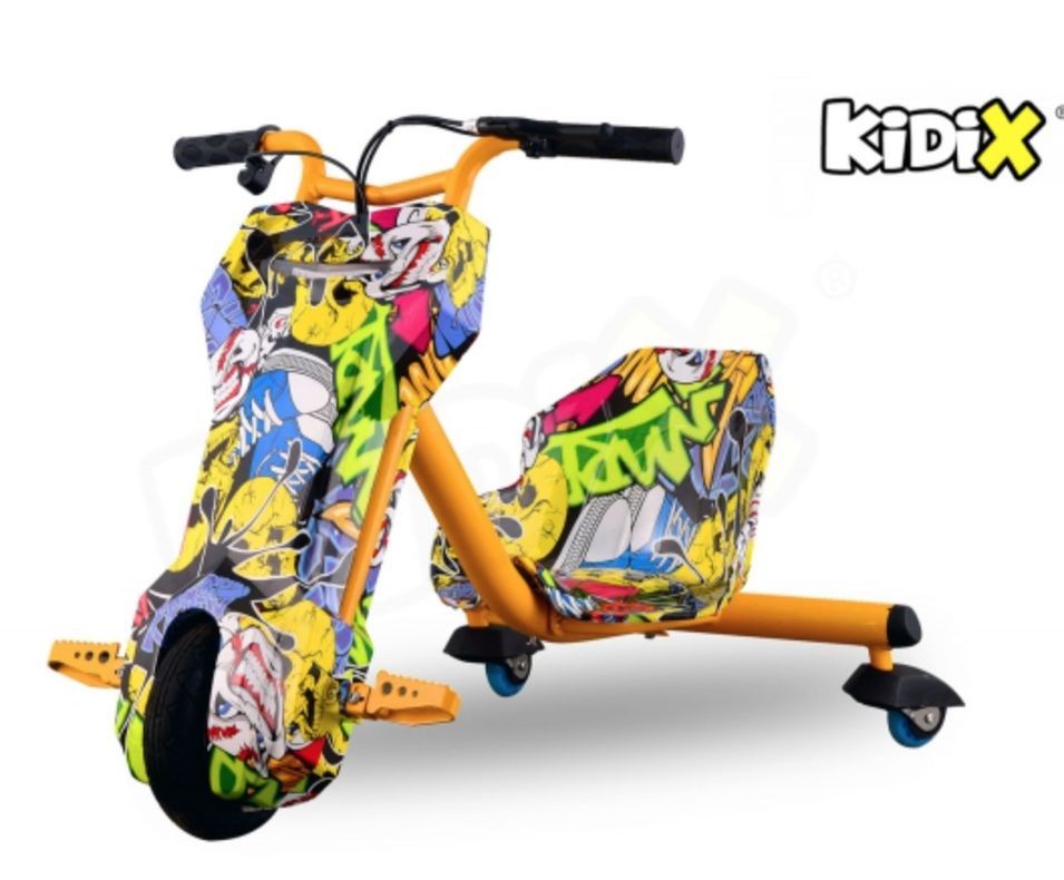 Drift 360° 3 roues 120W Graffiti garçon Kidix - Photo n°1