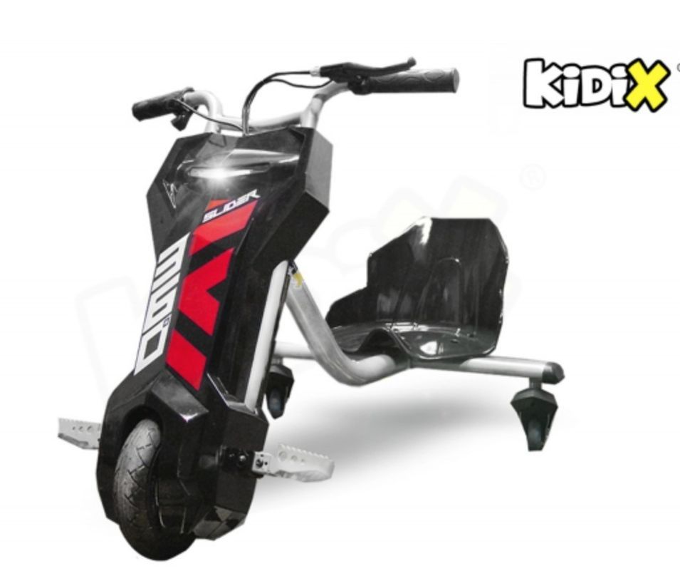 Drift 360° 3 roues 120W noir et rouge Kidix - Photo n°1
