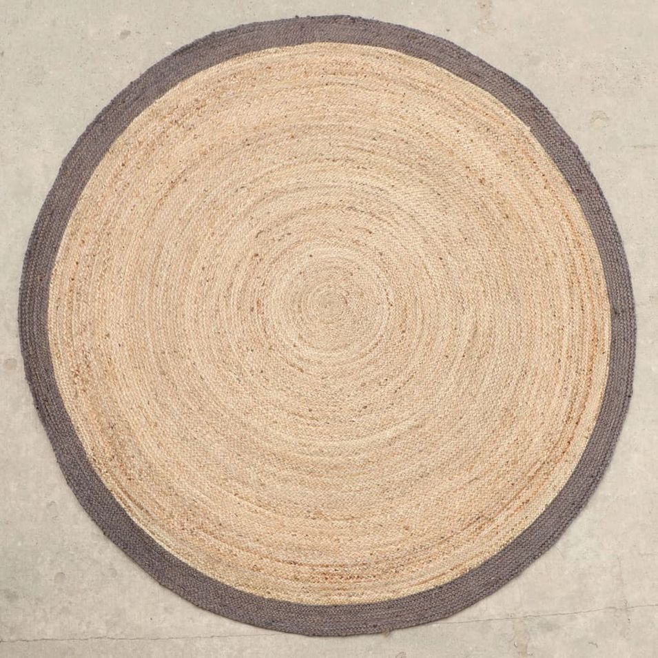 Dutch Lifestyle Tapis Jaipur Classic 150 cm Rond Naturel - Photo n°1