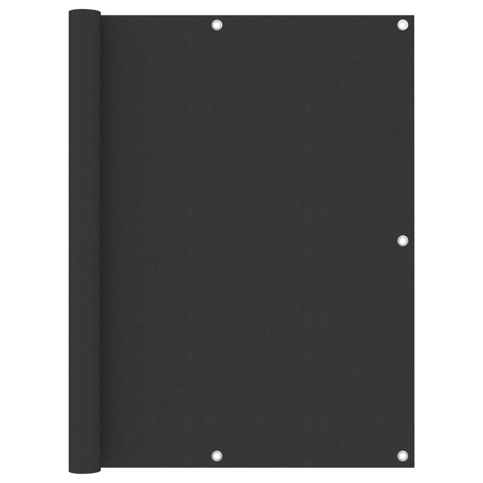 Écran de balcon Anthracite 120x400 cm Tissu Oxford - Photo n°1