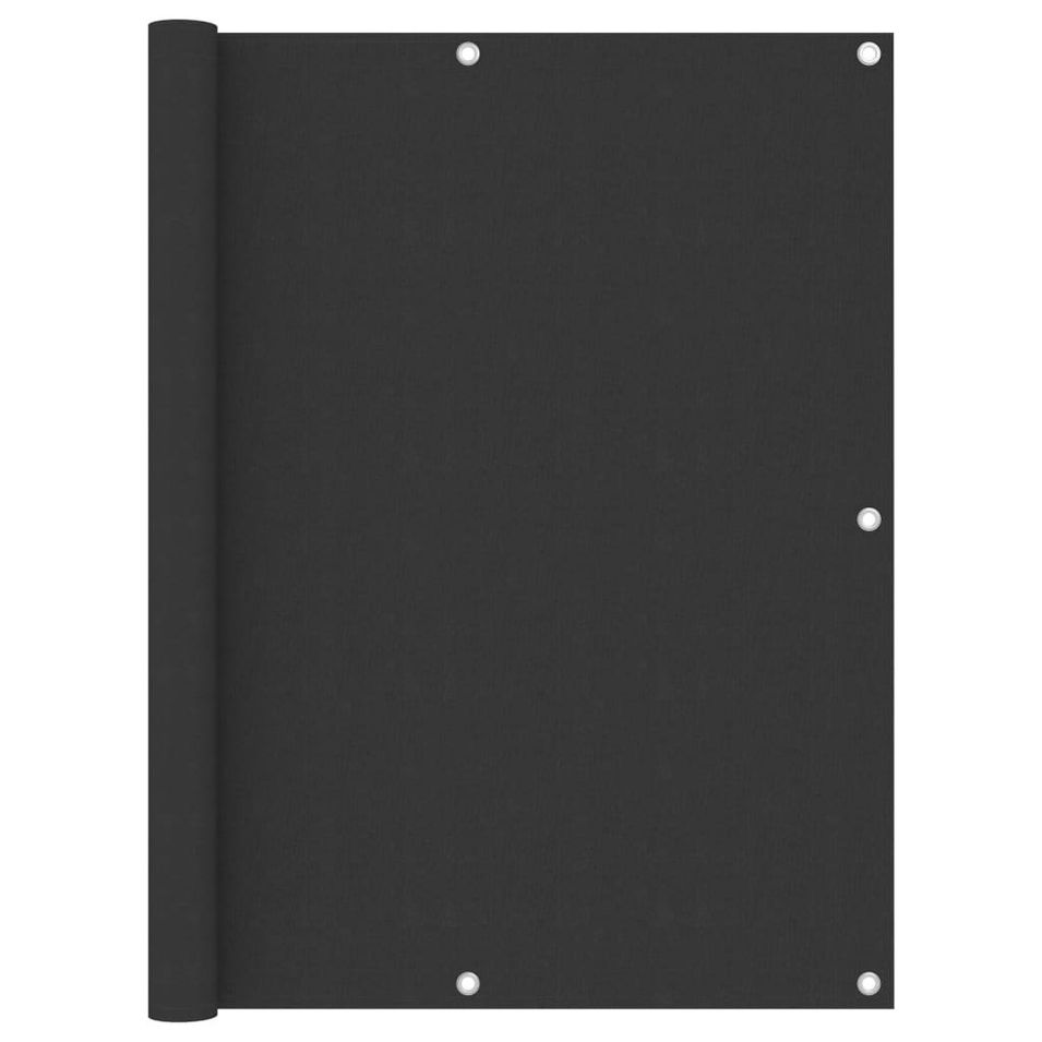 Écran de balcon Anthracite 120x600 cm Tissu Oxford - Photo n°1