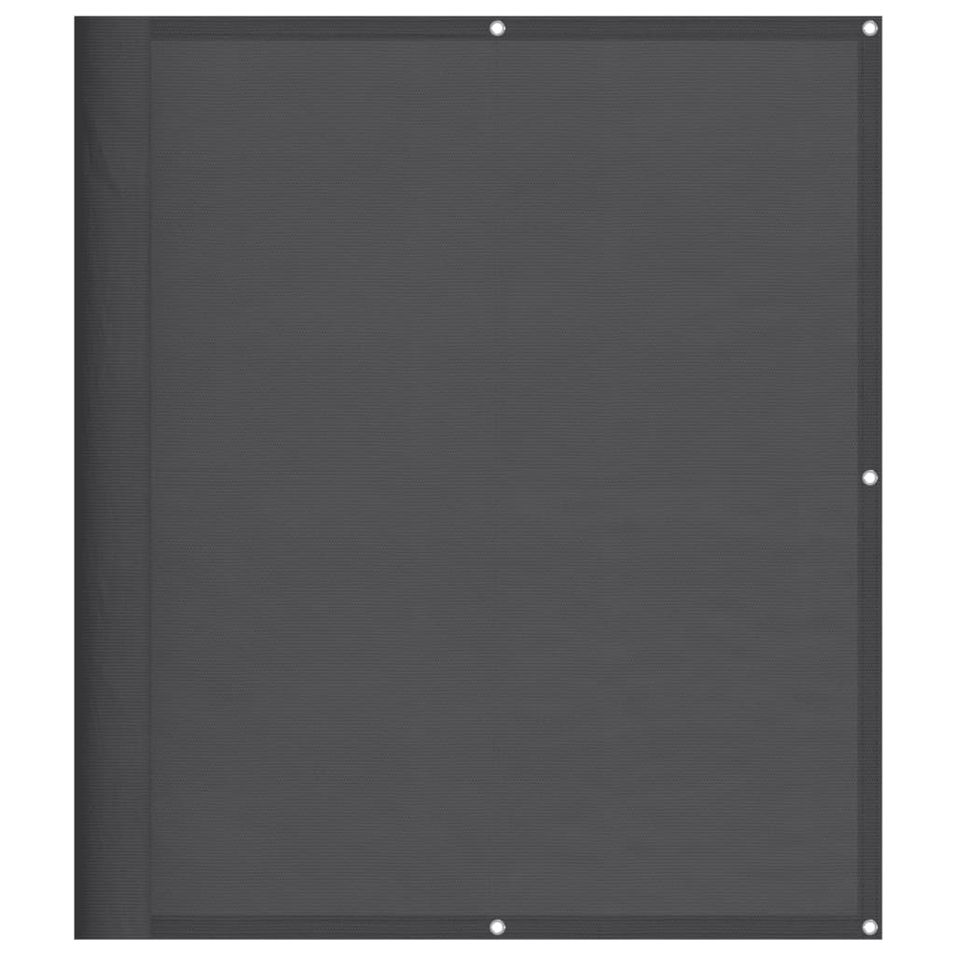 Écran de balcon anthracite 120x800 cm 100% polyester oxford - Photo n°1