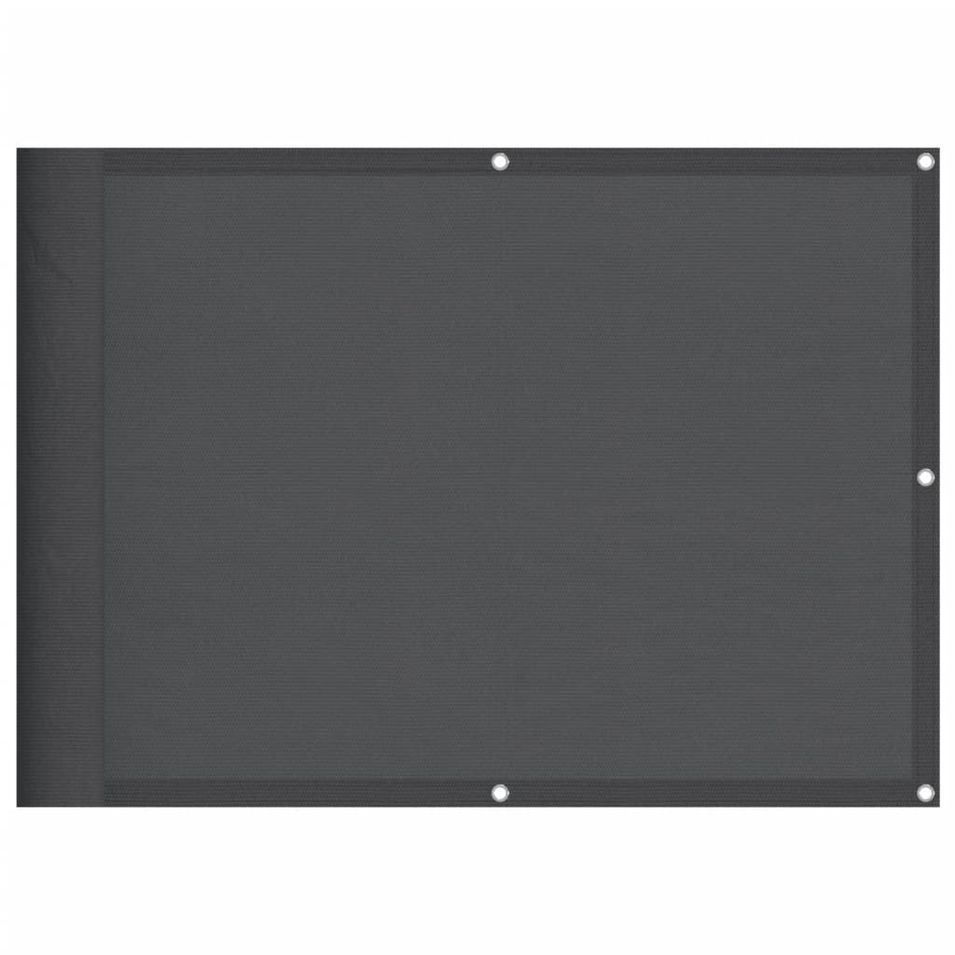 Écran de balcon anthracite 75x700 cm 100% polyester oxford - Photo n°1